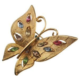 Vintage JJ (Jonette) Pretty Butterfly Brooch (A3186)
